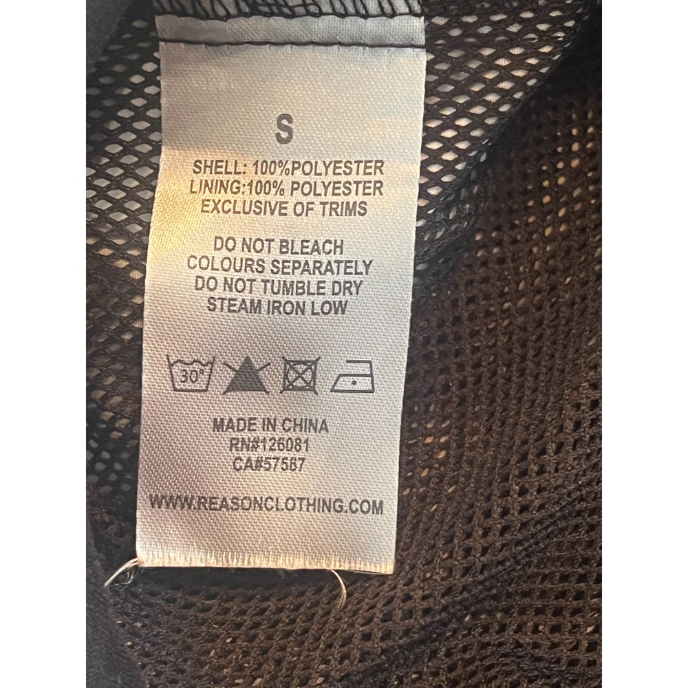 Reason Black/White Pullover Jacket Size S - Picture 5 of 5
